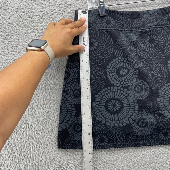 Tranquility Womens Skort Skirt Medium Black Gray Pockets Athletic Pickle Ball - Picture 5 of 6